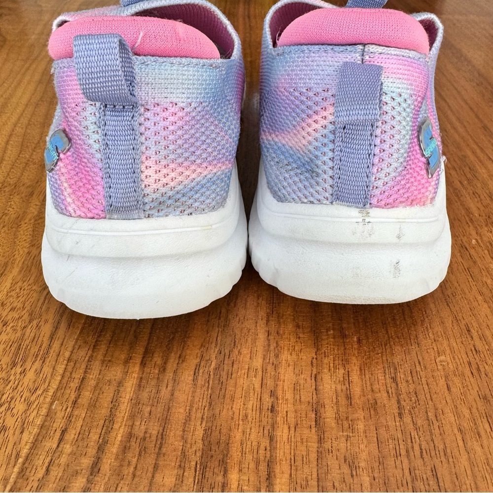 Skechers Pink and Blue Knit Mesh Slip-On Sneakers. Size Kid’s 1 - Picture 10 of 10